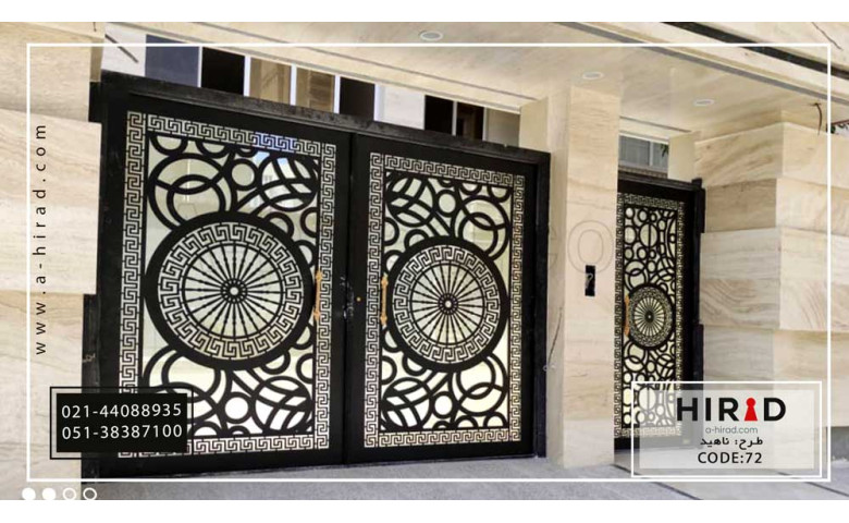 درب  پارکینگ فلزی طرح ناهید  کد 2070